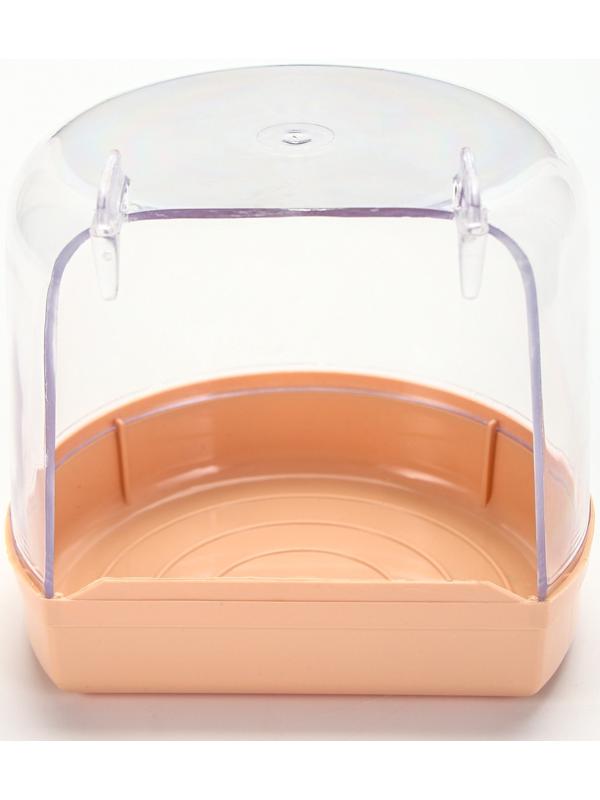 Купалка для птиц, внешняя 12 х 9 х 11 см, бежевая