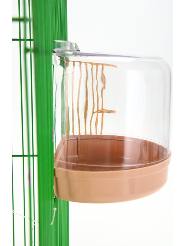 Купалка для птиц, внешняя 12 х 9 х 11 см, бежевая