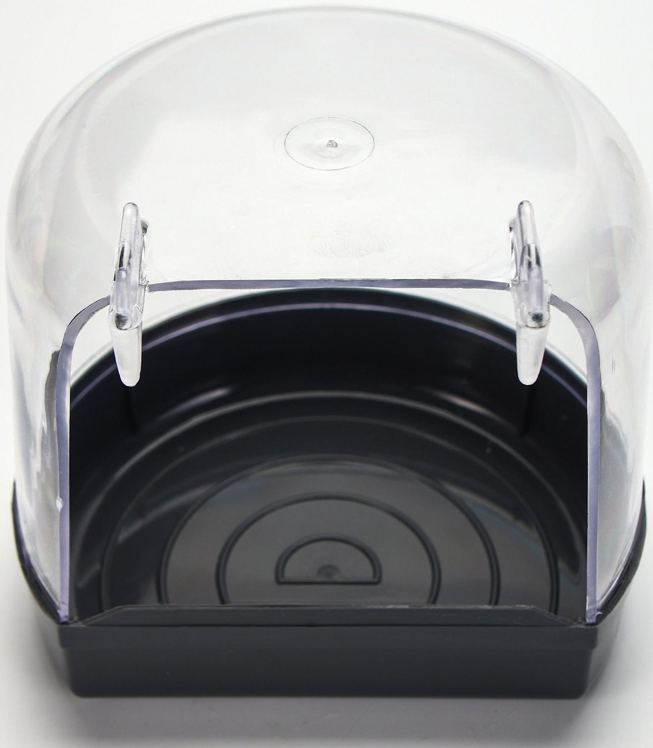 Купалка для птиц, внешняя 12 х 9 х 11 см, серая