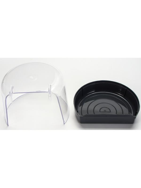 Купалка для птиц, внешняя 12 х 9 х 11 см, серая