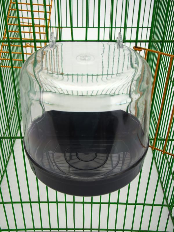 Купалка для птиц, внешняя 12 х 9 х 11 см, серая