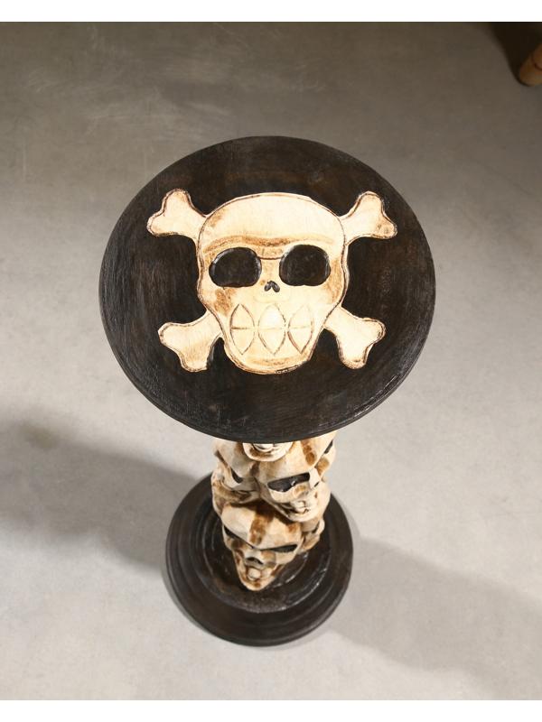 Табурет «Черепушки», 25×25×55.5 см, дерево