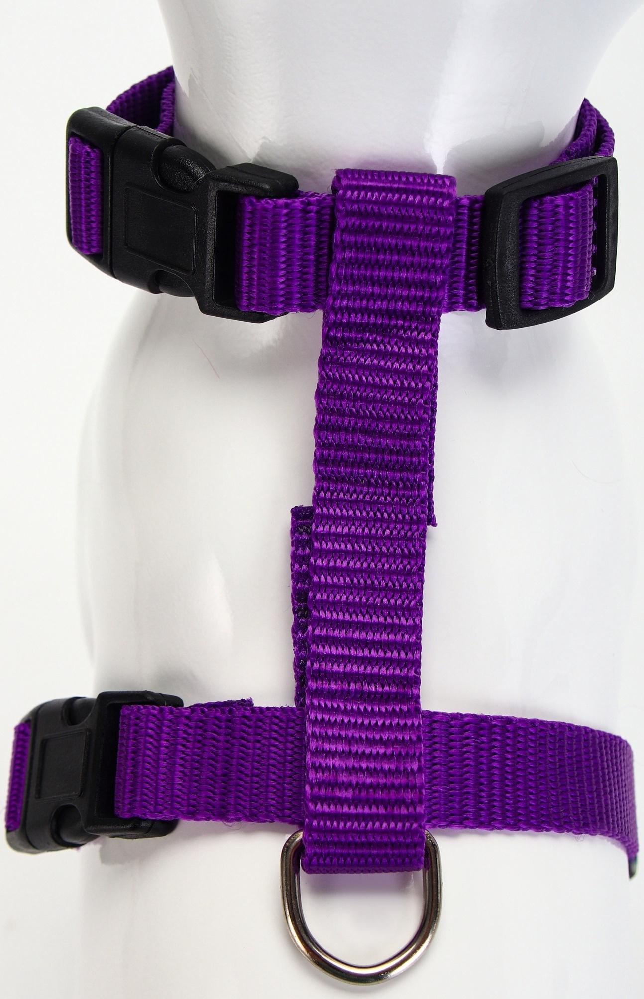 Комплект для кошек, ширина 1,5 см, ОШ 16,5-27 см, ОГ 21-35 см, поводок 120 см, фиолетовый