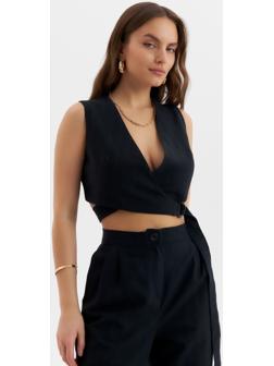 Жилет женский  MINAKU: Modern classic цвет темно-синий, р-р 46