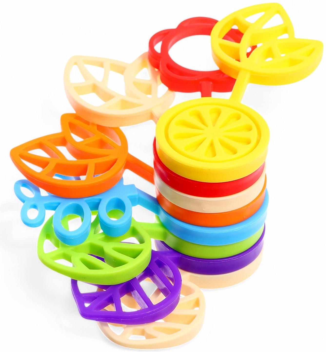 Конструктор развивающий «Листочки», с заданиями, 42 детали