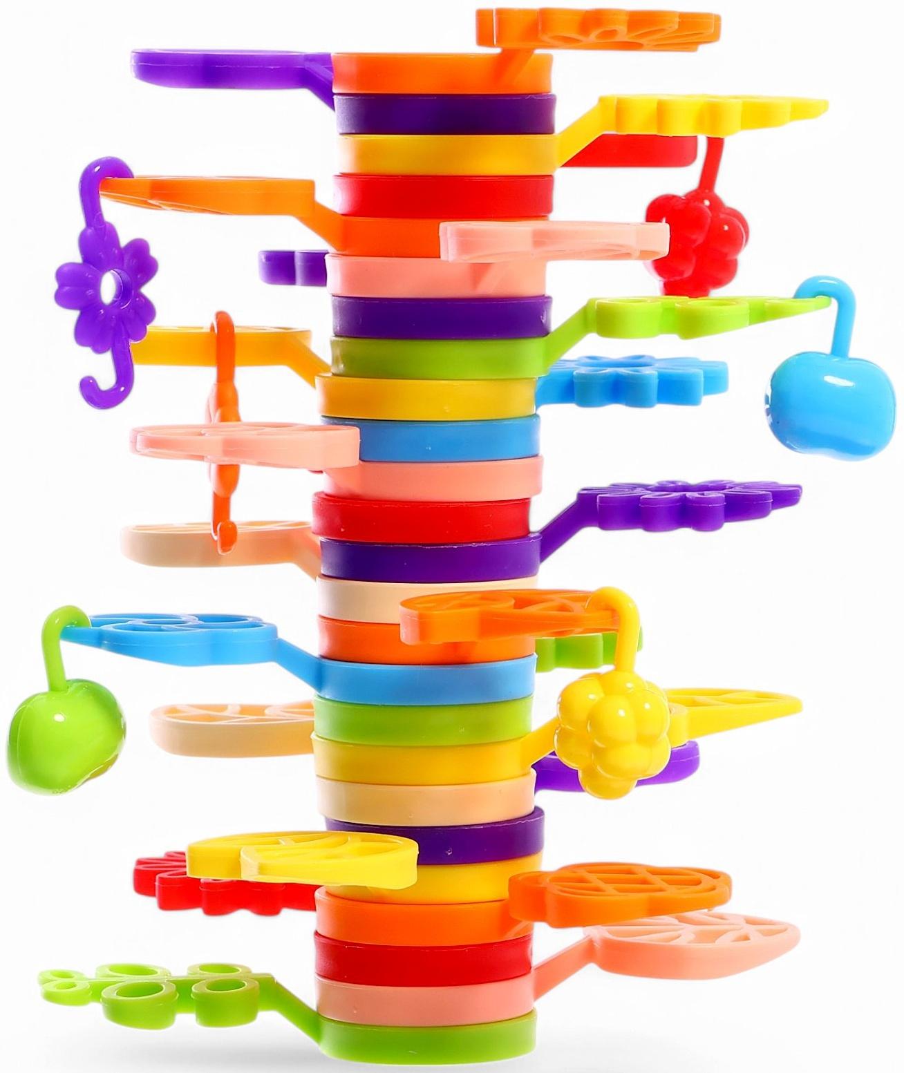 Конструктор развивающий «Листочки», с заданиями, 42 детали