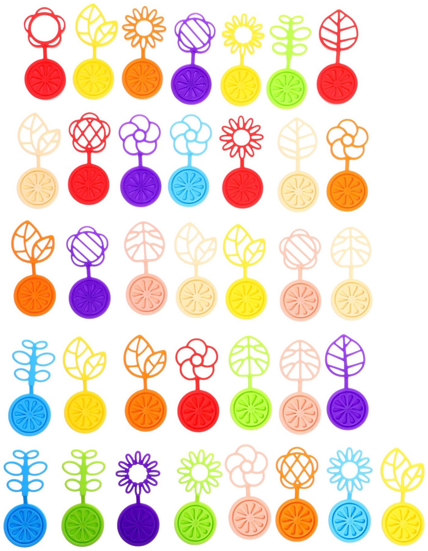 Конструктор развивающий «Листочки», с заданиями, 42 детали