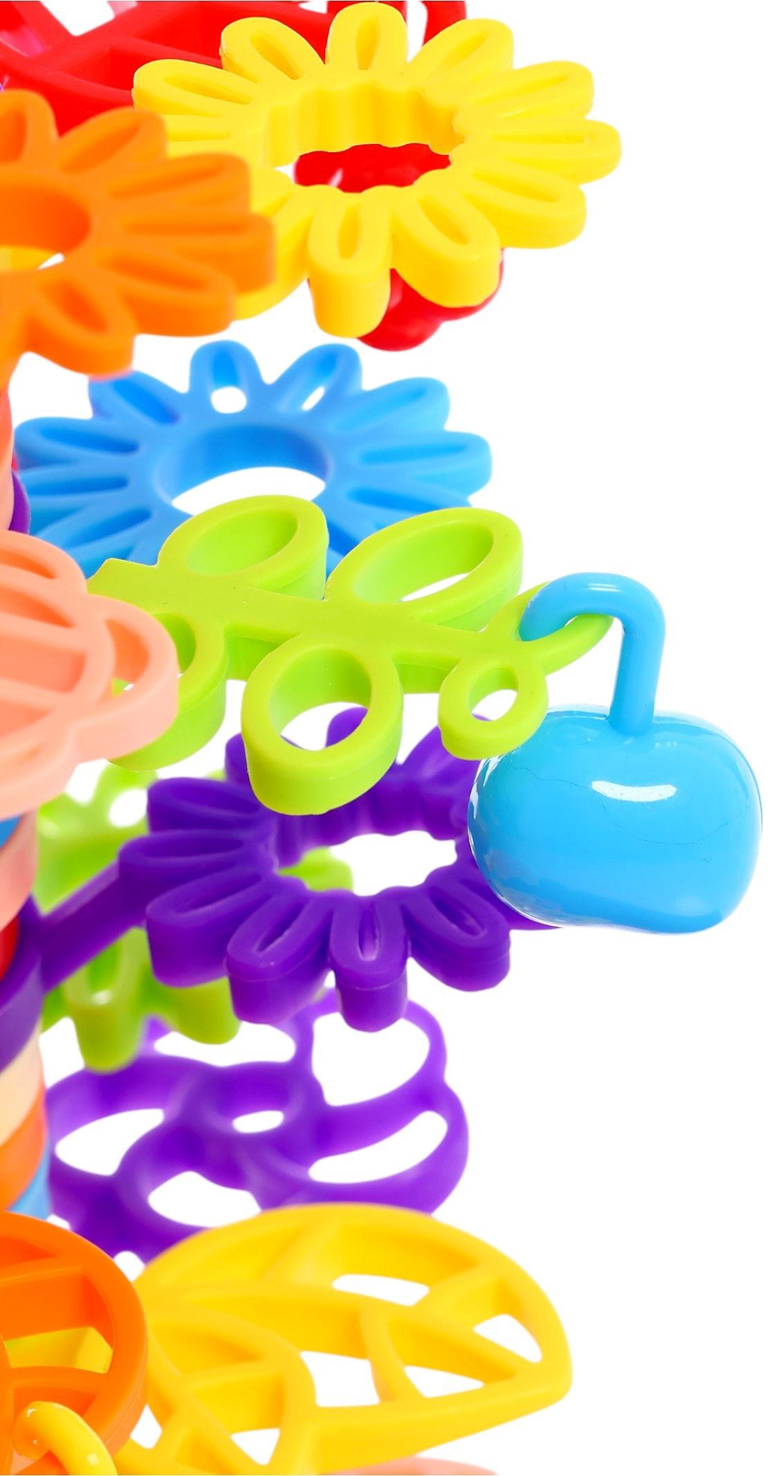 Конструктор развивающий «Листочки», с заданиями, 42 детали