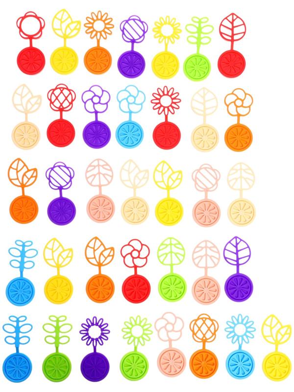 Конструктор развивающий «Листочки», с заданиями, 42 детали