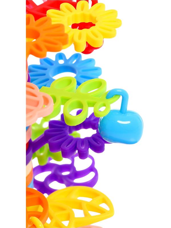 Конструктор развивающий «Листочки», с заданиями, 42 детали