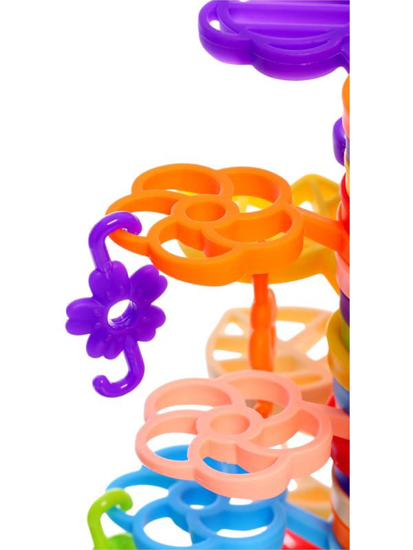 Конструктор развивающий «Листочки», с заданиями, 42 детали