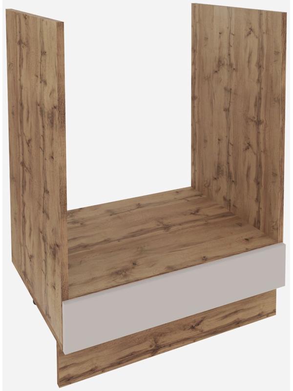 Шкаф под духовой шкаф «Ника», 600×477×816 мм, цвет бежевый софт МДФ/дуб вотан