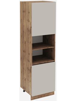 Пенал для кухни «Ника», 600×576×2132 мм, цвет бежевый софт МДФ/дуб вотан