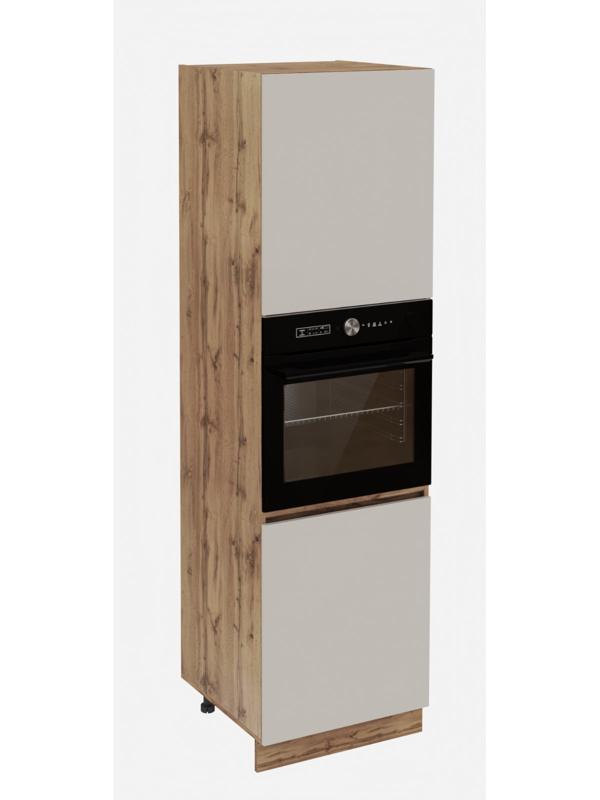 Пенал для кухни «Ника», 600×576×2132 мм, цвет бежевый софт МДФ/дуб вотан