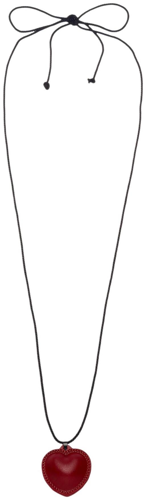 Портупея с кулоном «Сердечко» кожа, трансформер, бордовая, 150 см