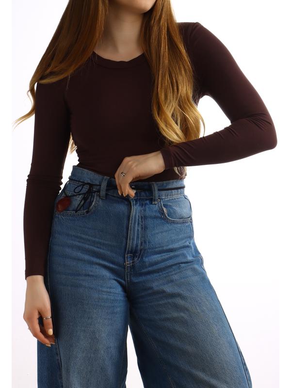 Портупея с кулоном «Сердечко» кожа, трансформер, бордовая, 150 см