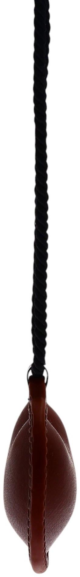 Портупея с кулоном «Сердечко» кожа, трансформер, коричневая, 150 см