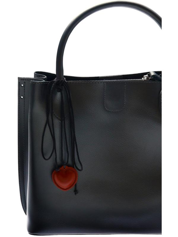 Портупея с кулоном «Сердечко» кожа, трансформер, коричневая, 150 см