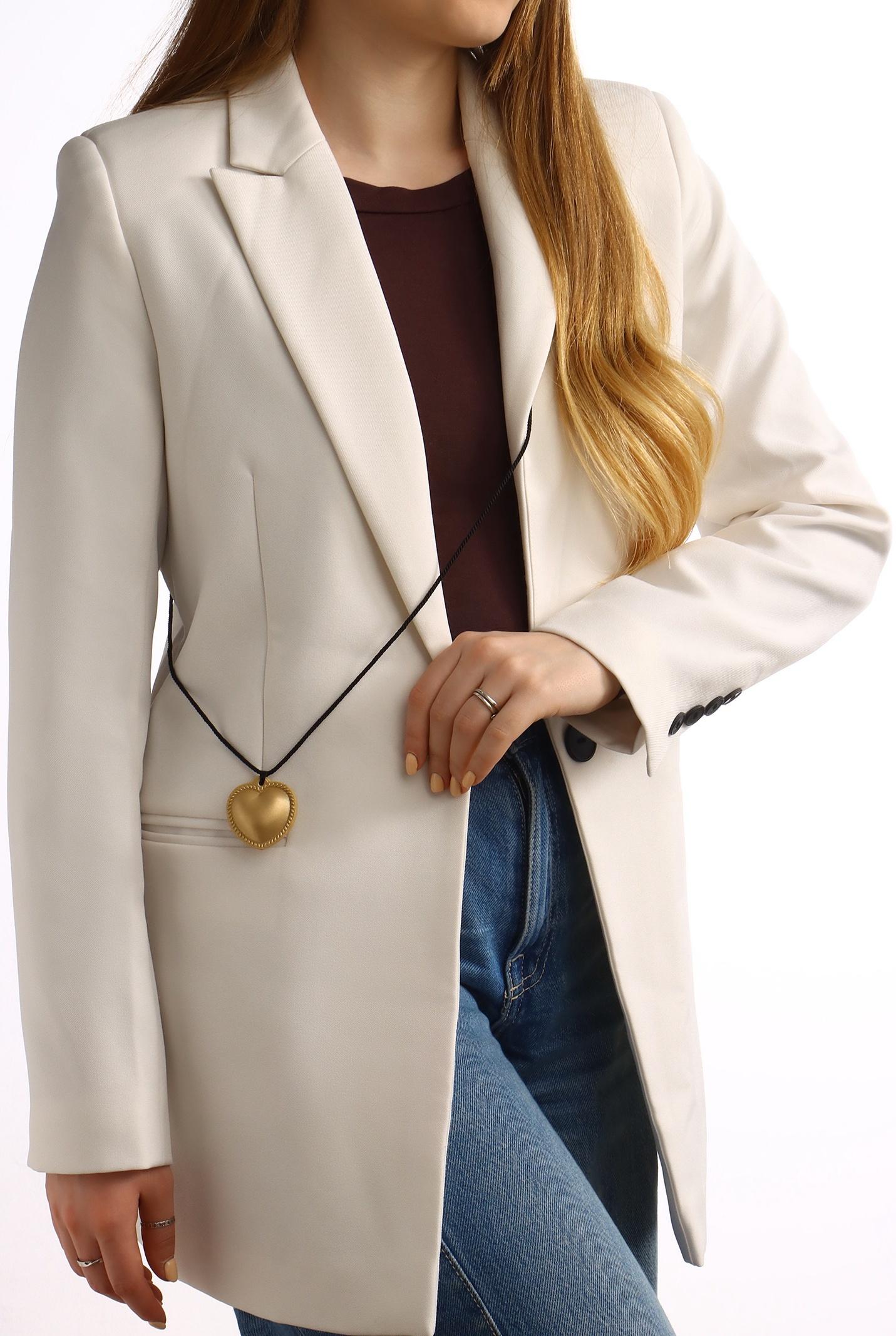 Портупея с кулоном «Сердечко» кожа, трансформер, цвет золото, 150 см