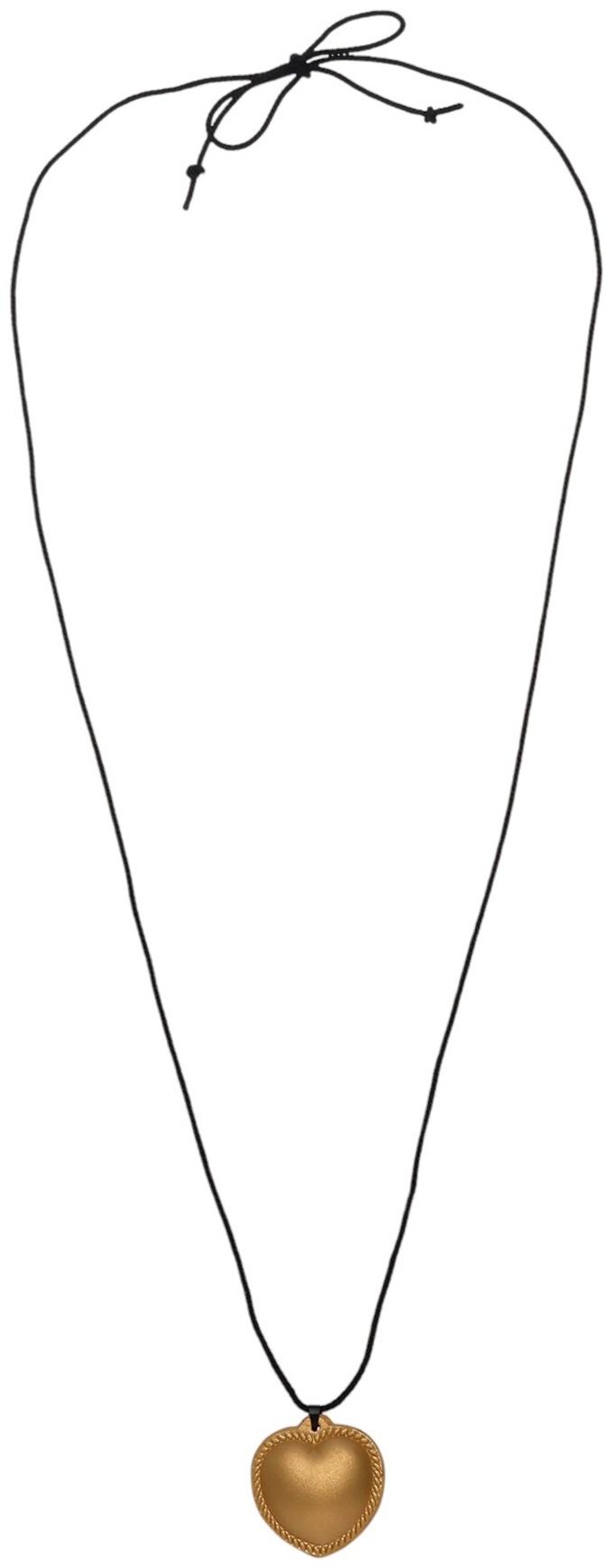 Портупея с кулоном «Сердечко» кожа, трансформер, цвет золото, 150 см