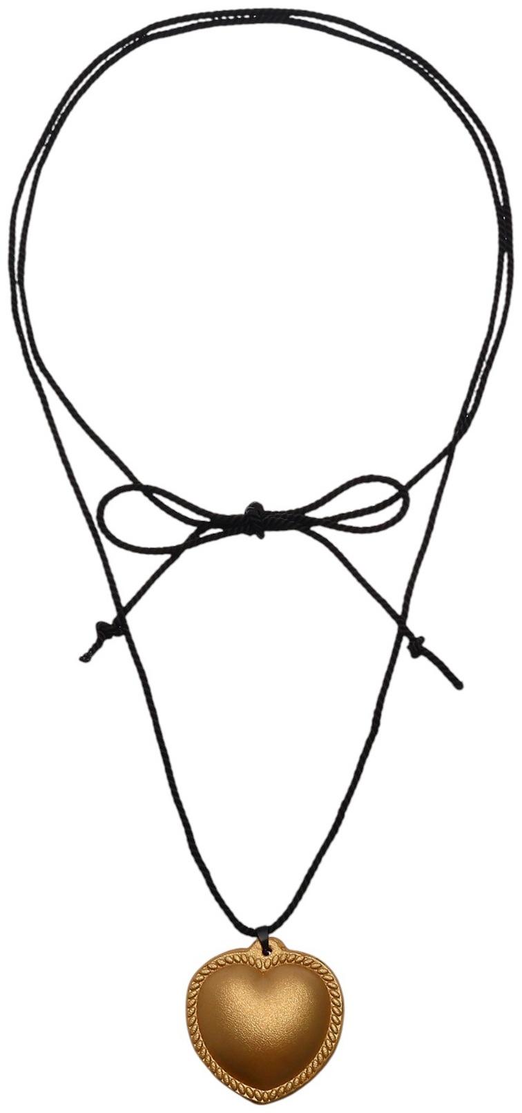 Портупея с кулоном «Сердечко» кожа, трансформер, цвет золото, 150 см