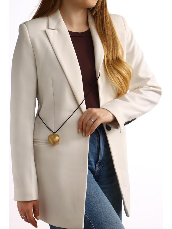 Портупея с кулоном «Сердечко» кожа, трансформер, цвет золото, 150 см