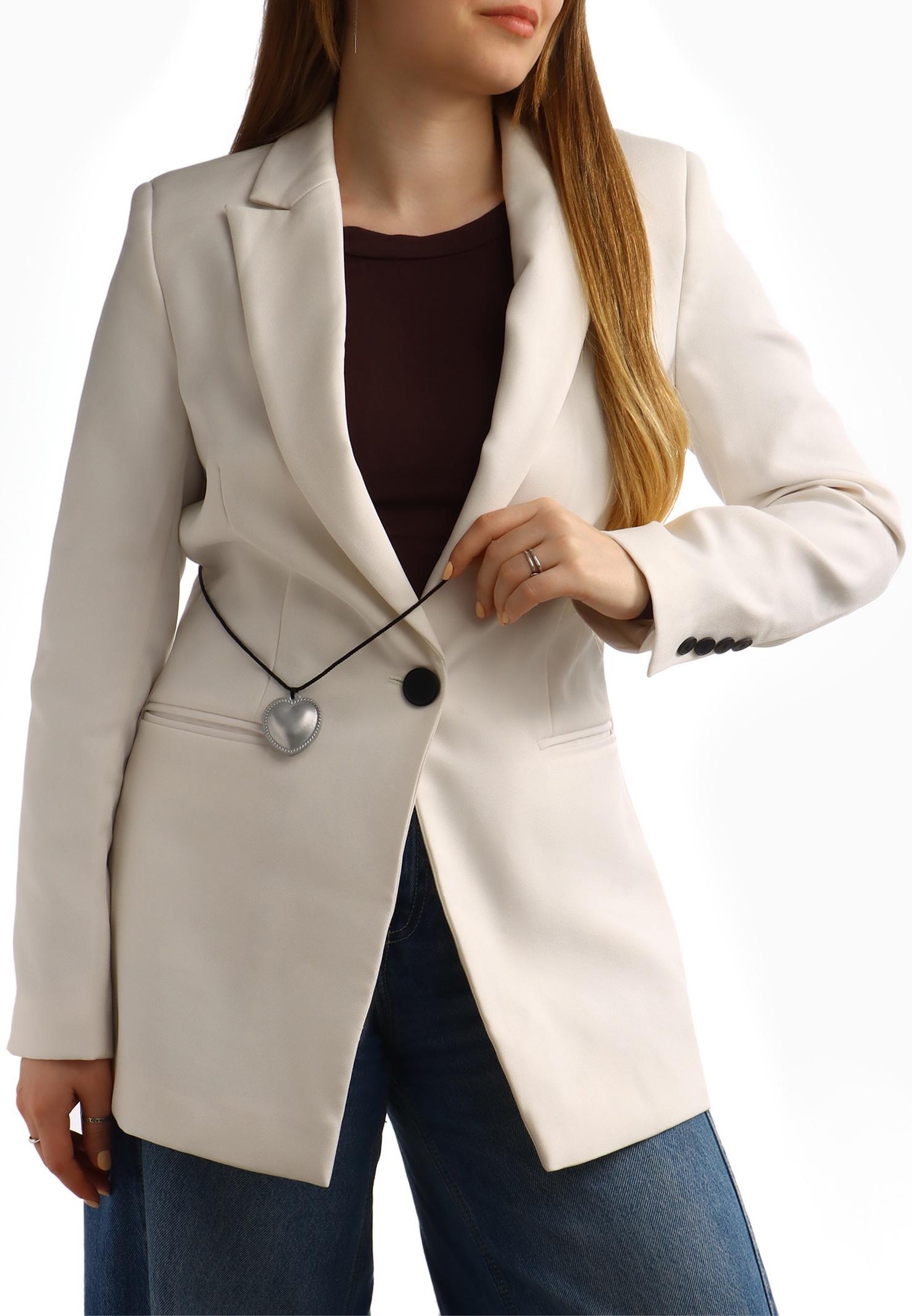 Портупея с кулоном «Сердечко» кожа, трансформер, цвет серебро, 150 см