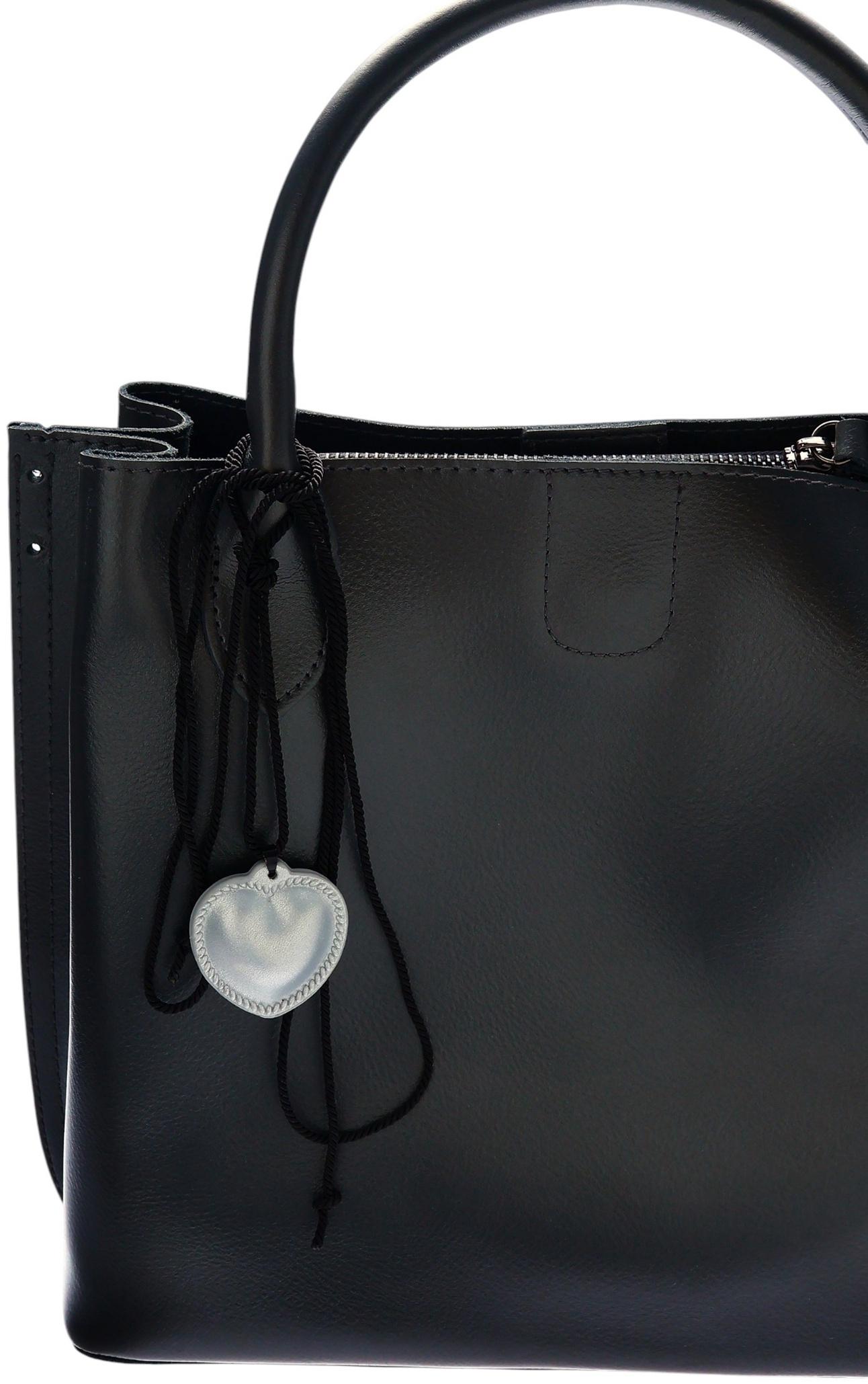 Портупея с кулоном «Сердечко» кожа, трансформер, цвет серебро, 150 см