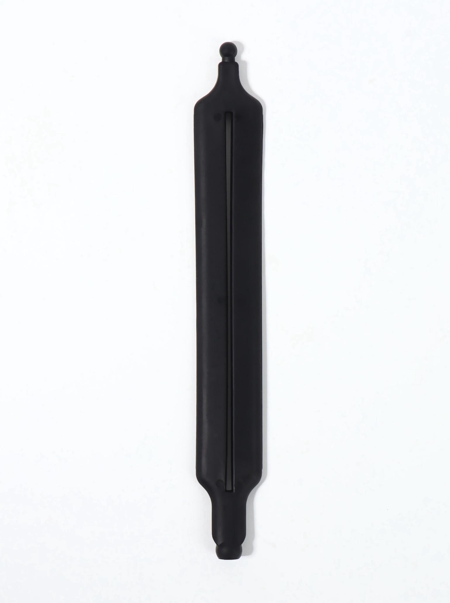 Зажим для волос «Твистер», 18.5×2.5 см, силиконовый, чёрный