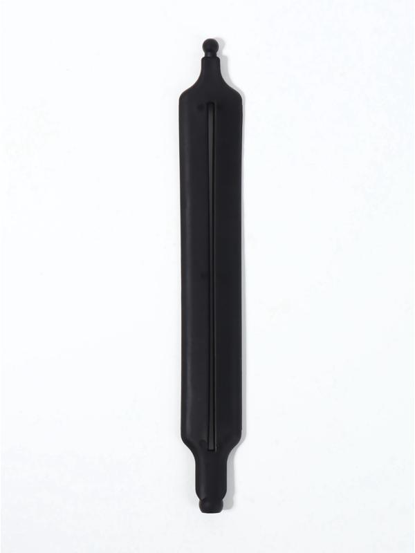 Зажим для волос «Твистер», 18.5×2.5 см, силиконовый, чёрный