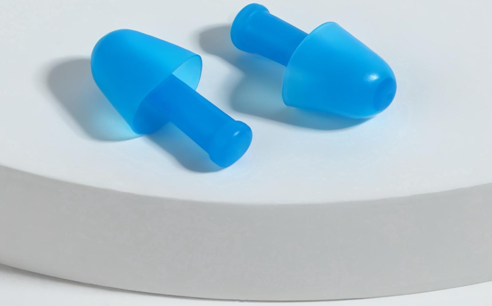 Беруши, 2.5×1 см, в футляре, фасовка 10 шт., силиконовые, МИКС