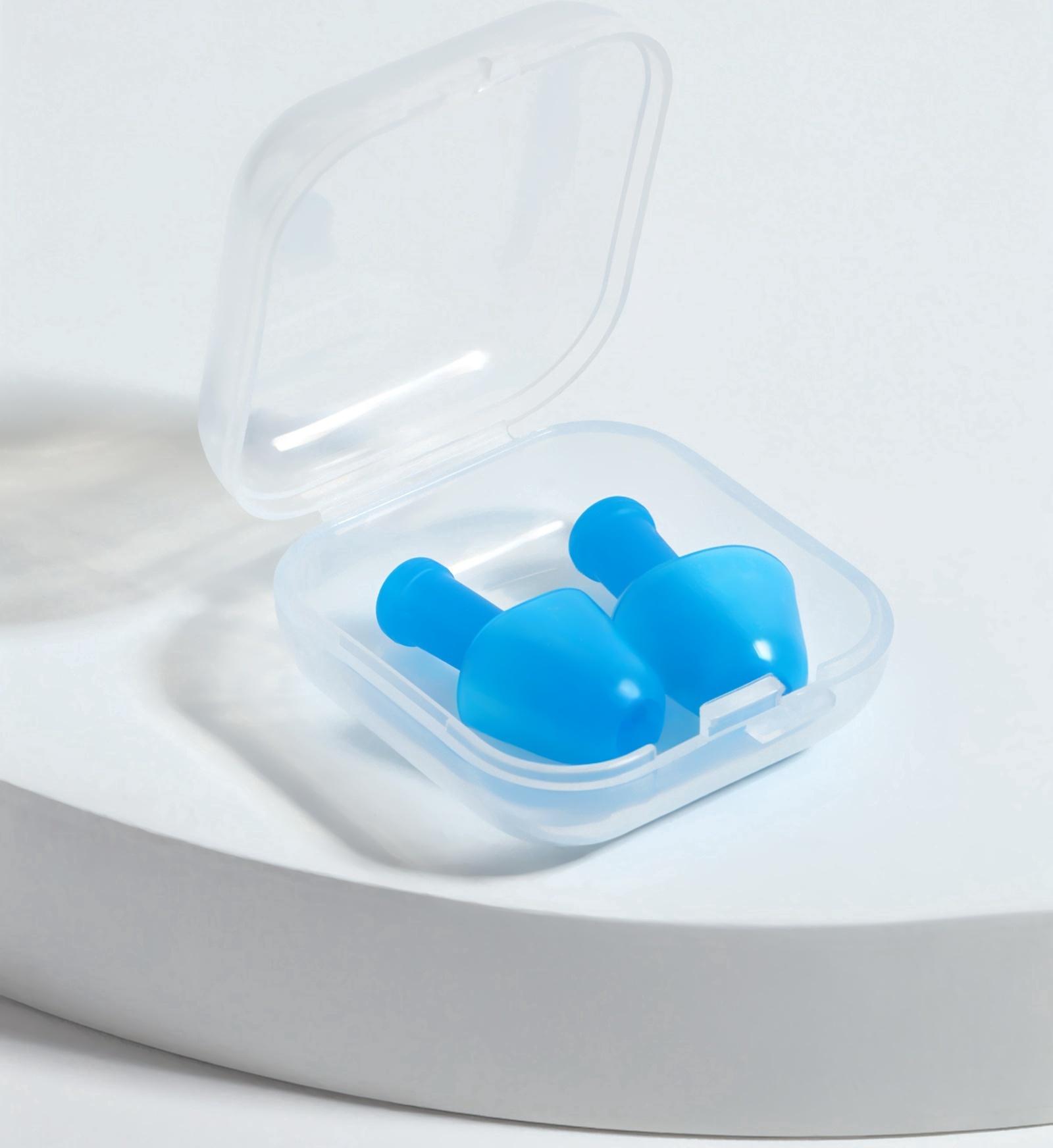 Беруши, 2.5×1 см, в футляре, фасовка 10 шт., силиконовые, МИКС