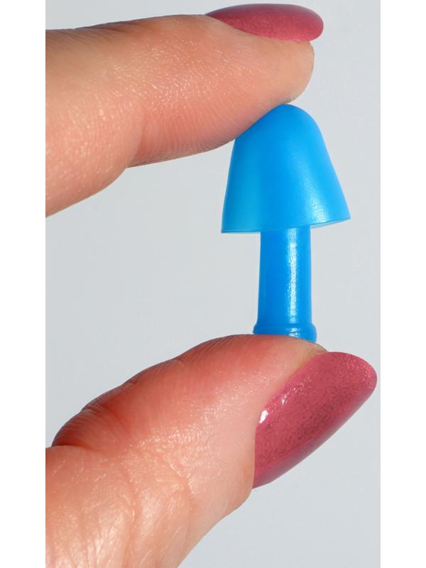 Беруши, 2.5×1 см, в футляре, фасовка 10 шт., силиконовые, МИКС