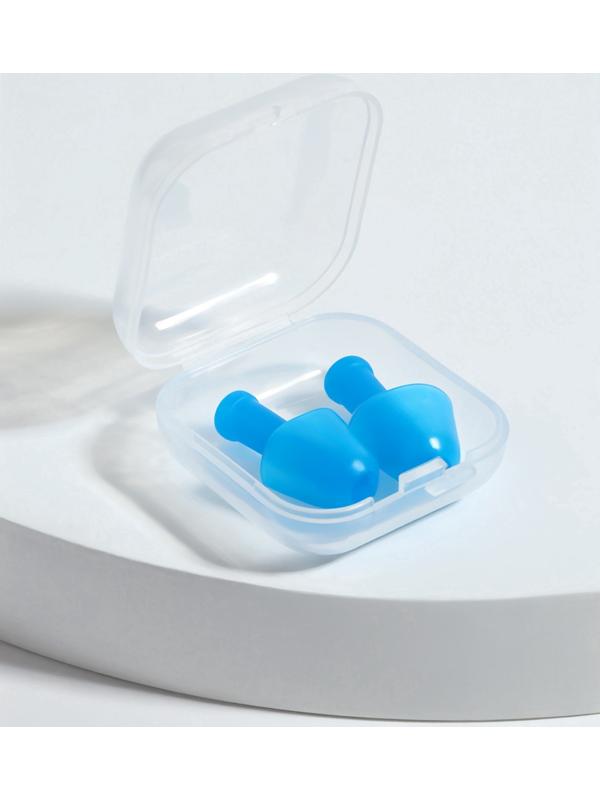 Беруши, 2.5×1 см, в футляре, фасовка 10 шт., силиконовые, МИКС