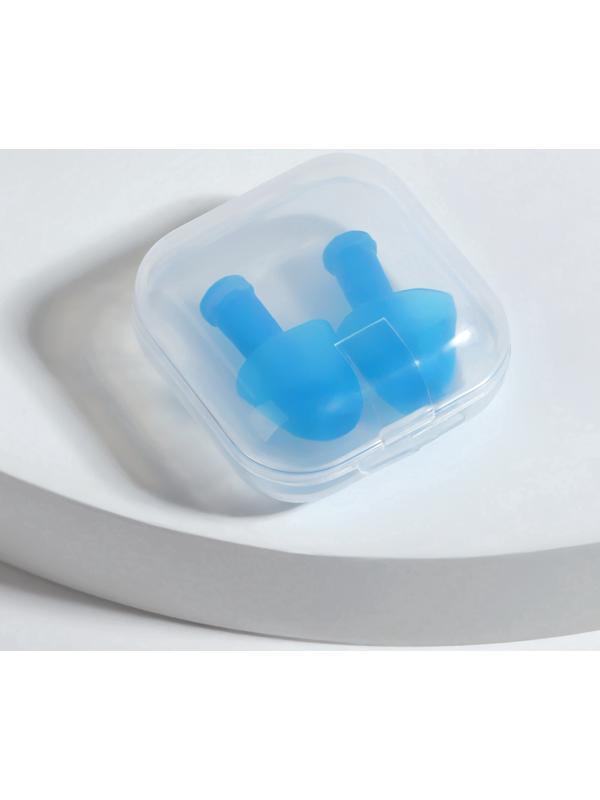 Беруши, 2.5×1 см, в футляре, фасовка 10 шт., силиконовые, МИКС