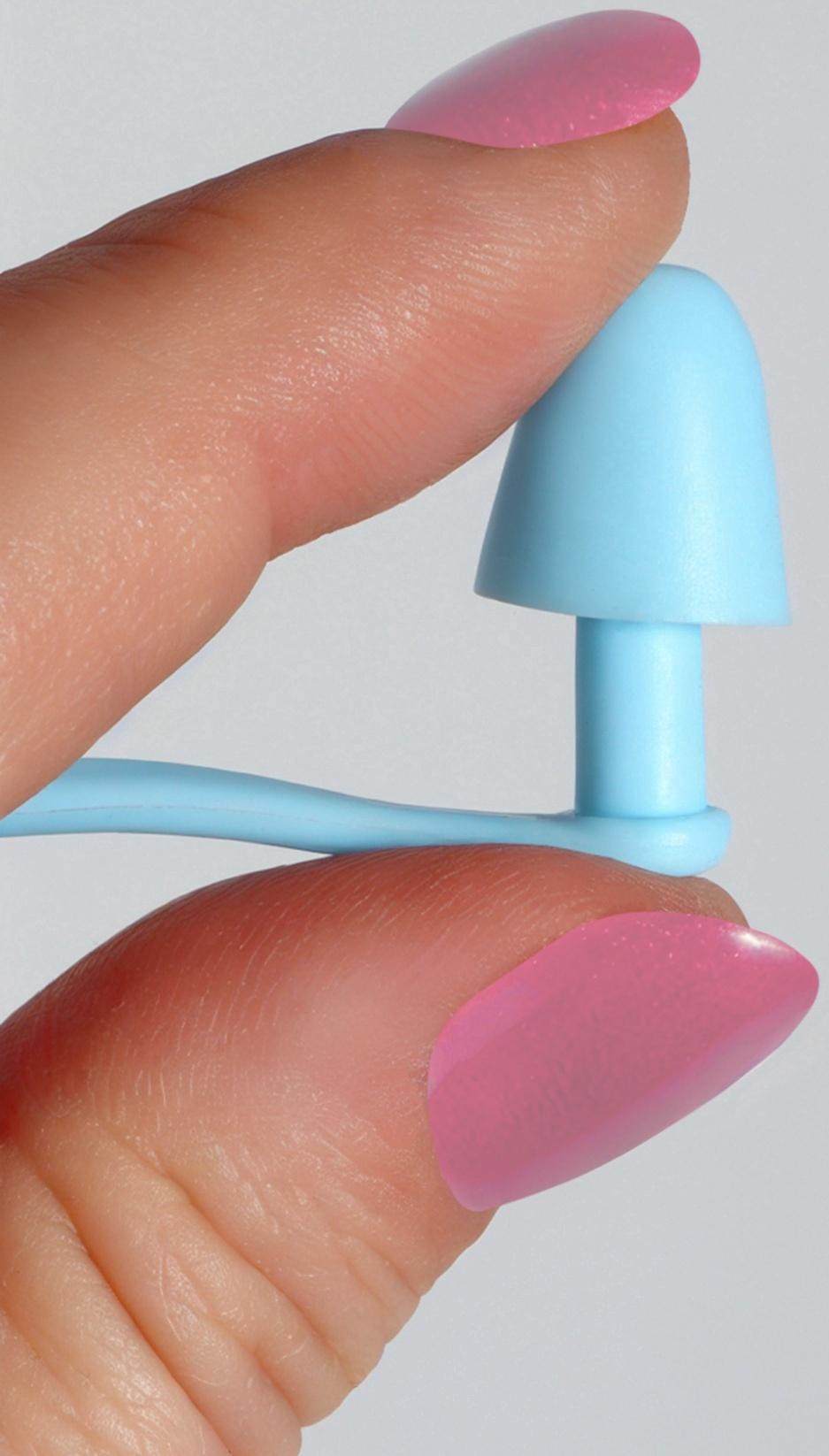 Беруши, 10×1.3 см, в футляре, пара, силиконовые, голубой