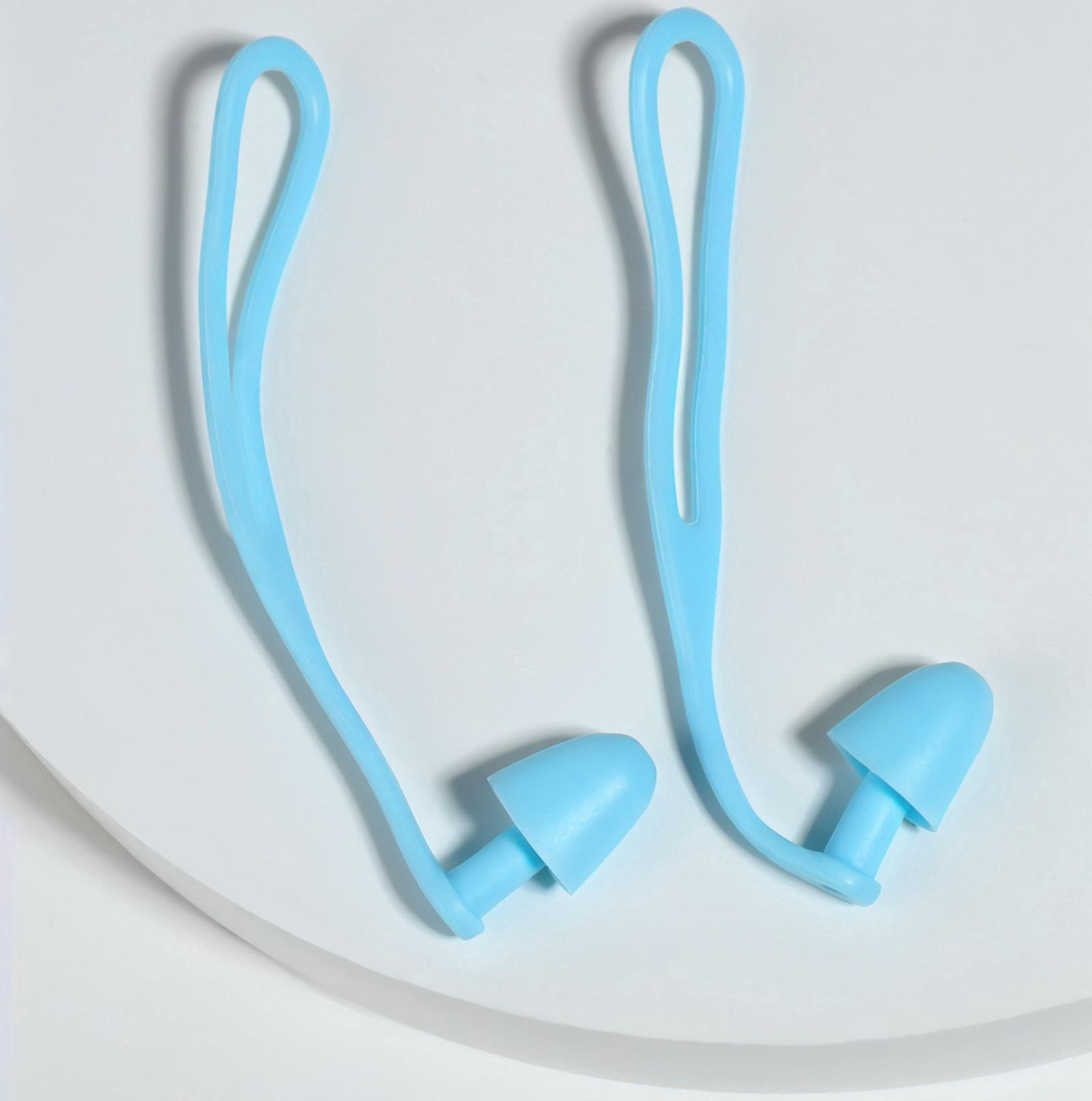 Беруши, 10×1.3 см, в футляре, пара, силиконовые, голубой