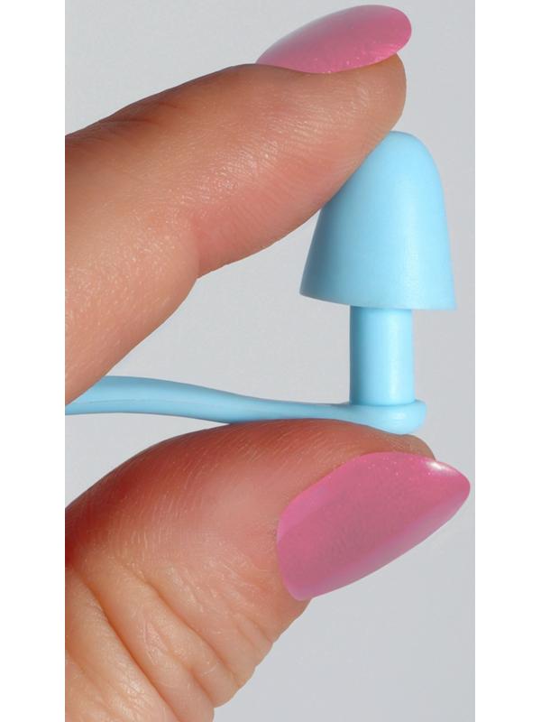 Беруши, 10×1.3 см, в футляре, пара, силиконовые, голубой