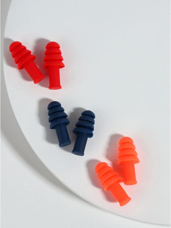 Беруши, 3×1.3 см, в футляре, фасовка 10 шт., силиконовые, МИКС