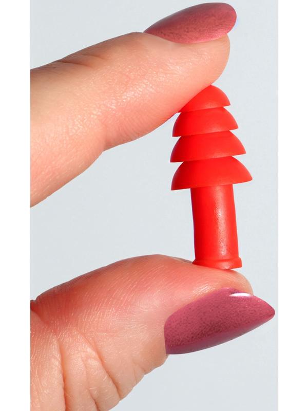 Беруши, 3×1.3 см, в футляре, фасовка 10 шт., силиконовые, МИКС