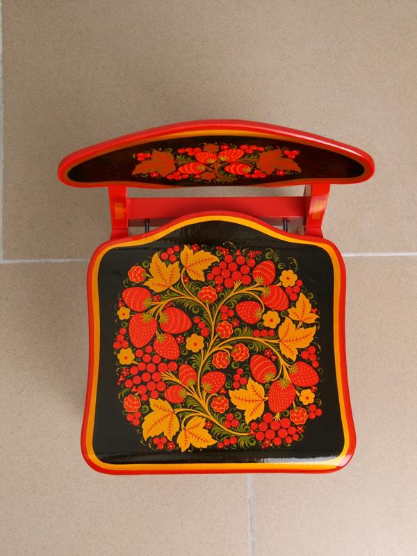 Стул детский, разборный, с хохломской росписью, 2 ростовая категория, 55×30×29 см