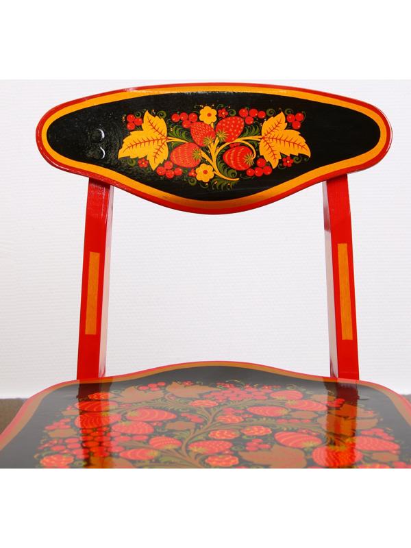 Стул детский, разборный, с хохломской росписью, 2 ростовая категория, 55×30×29 см