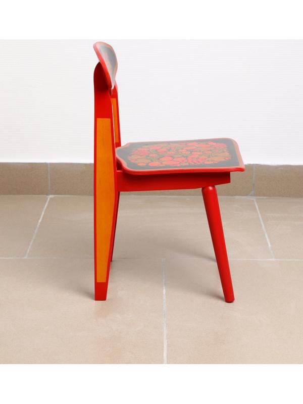 Стул детский, разборный, с хохломской росписью, 2 ростовая категория, 55×30×29 см