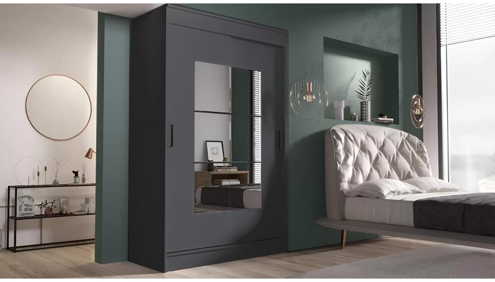 Шкаф-купе «Элегант 1», 1260×2000×590 мм, цвет серый графит