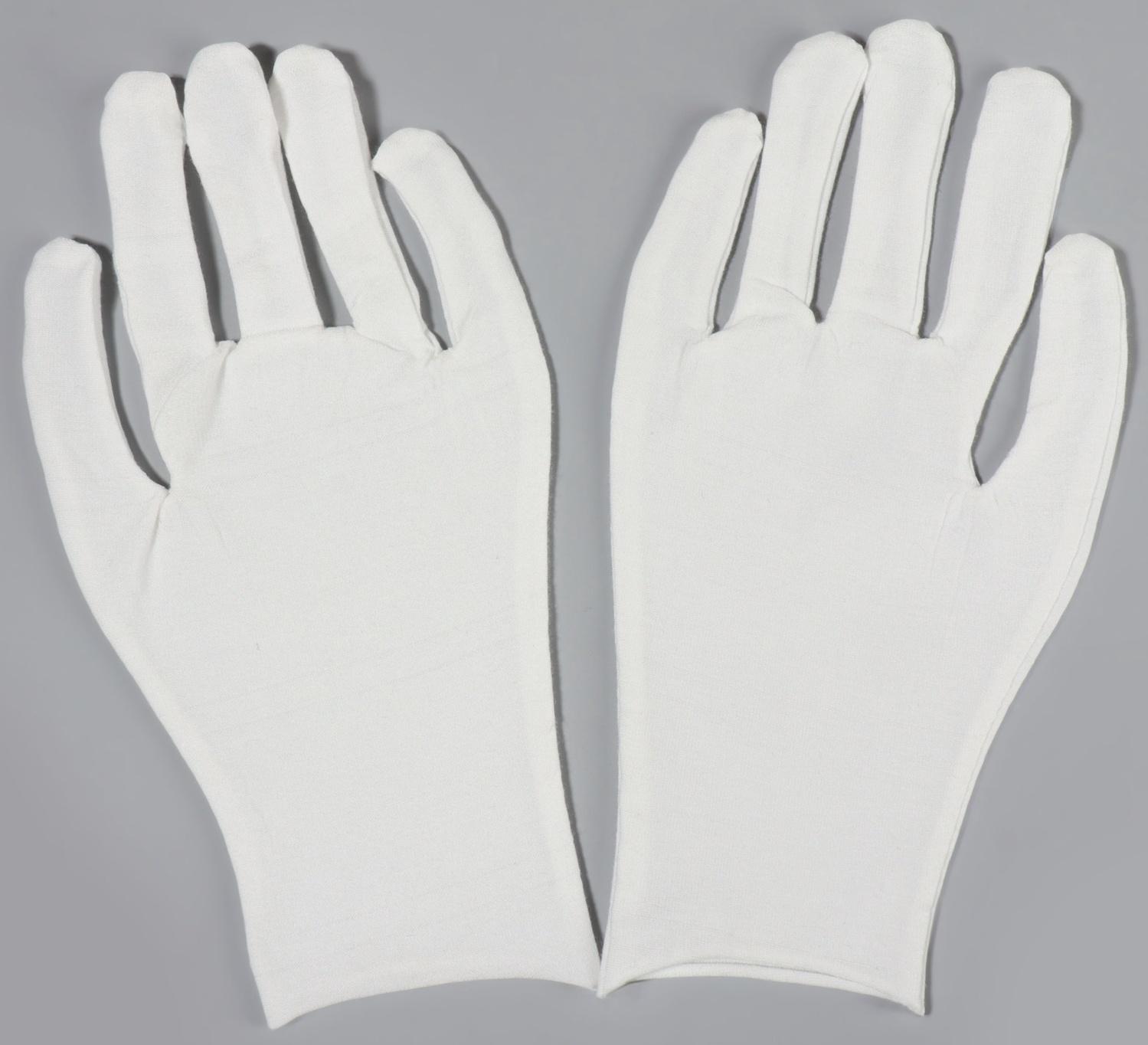 Перчатки хлопковые, размер S, пара, белые