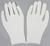 Перчатки хлопковые, размер S, пара, белые