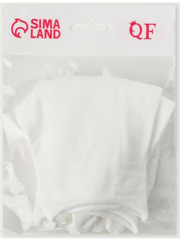 Перчатки хлопковые, размер S, пара, белые