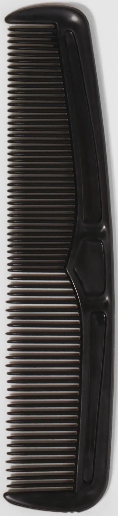 Расчёска комбинированная, 12×3(±1)см, фасовка 30 шт., чёрная