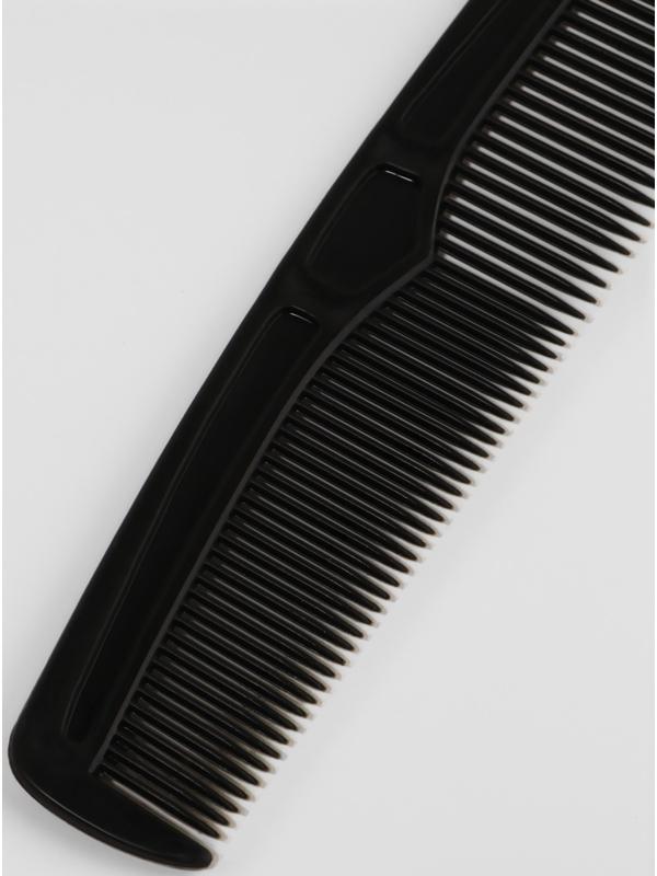 Расчёска комбинированная, 12×3(±1)см, фасовка 30 шт., чёрная