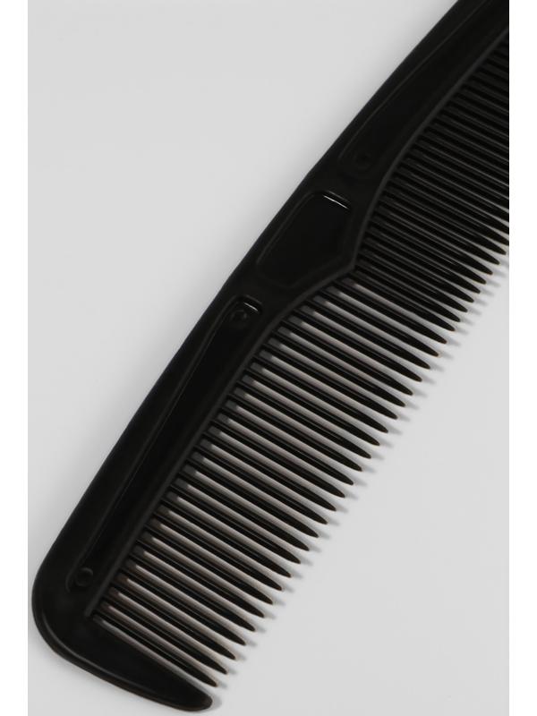 Расчёска комбинированная, 12×3(±1)см, фасовка 30 шт., чёрная